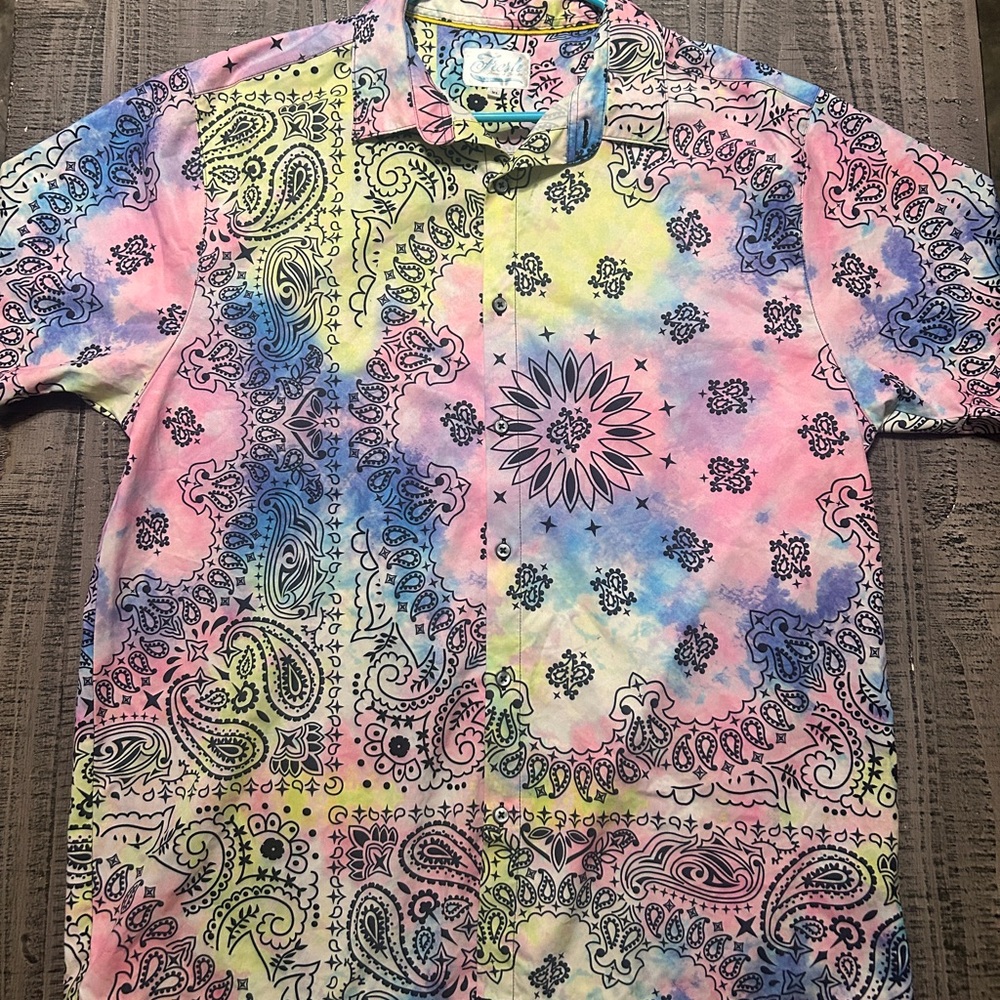 Fresh Prints by Multicolor Paisley Men's Shirt